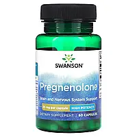 Прегненолон 25 мг (Pregnenolone) Swanson 60 капсул