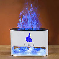 Зволожувач повітря з ефектом полум'я Led RGB Зволожувач повітря з камінням Aroma Diffuser