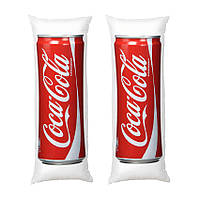 Дакимакура подушка-обнимашка «Кока Кола. Металлическая банка. Coca-Cola» габардин 120х40 см