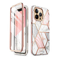 Противоударный чехол бампер i-Blason Cosmo для iPhone 13 Pro Marble Pink (Розовый Мрамор)