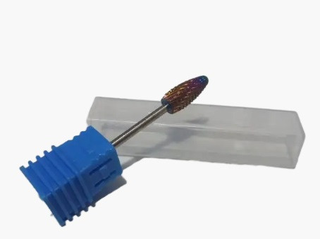 Фреза твердосплавна насадка кукурудза для манікюру, синя, фото 1