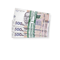 Сувенирные деньги "500 гривен", 3 пачки по 80 подарочных купюр