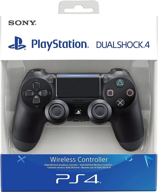 Джойстик Bluetooth бездротовий DualShock 4 для PS4 Чорний, геймпад ...