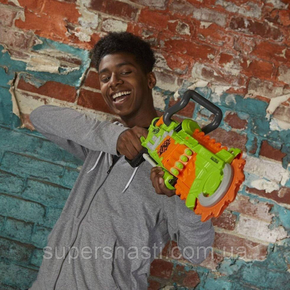 Nerf zombie strike brainsaw on sale blaster