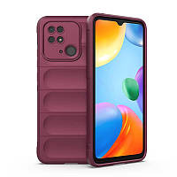 Противоударный чехол бампер для Xiaomi Poco C40 / Redmi 10C Anomaly Beetle PRO Dark Purple (Темно Фиолетовый)