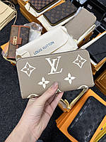 Louis Vuitton Clemence Wallet Bicolor Beige/Cream 20 х 10 х 3 см