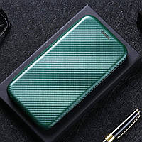 Чехол книжка для OnePlus Nord CE 2 Lite 5G Anomaly Carbon Book Green (Зеленый)