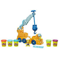 Набор Плей До "Строительный кран" Оригинал!!! (Play-Doh Town Power Crane Playset), hasbro