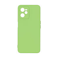 Чехол бампер для Realme C35 Anomaly Silicone (с микрофиброй) Light Green (Светло Зеленый)