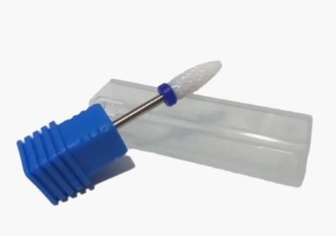 Фреза твердосплавна насадка кукурудза для манікюру, синя, фото 1