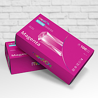 Нитриловые перчатки розовые MediOK Magenta 100шт