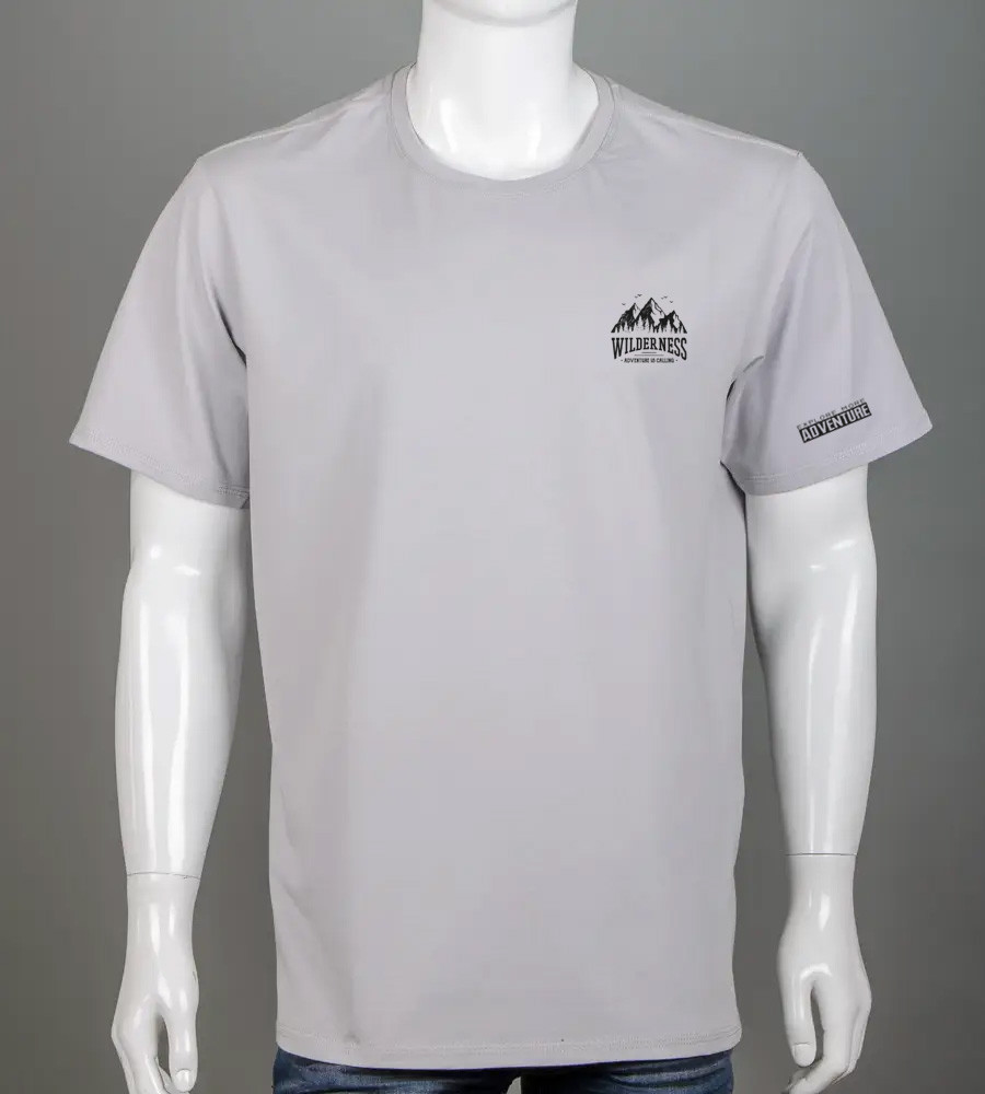Футболка батал Wilderness 2405б (Уп.4шт 3XL,4XL), Світло-сірий