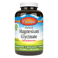 Хелатный магний глицинат Carlson Chelated Magnesium Glycinate 180 tabs