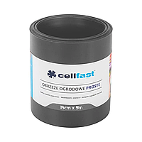 Садовий газонний бордюр Cellfast 15см x 9м графіт