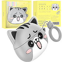 Детские беспроводные наушники HOCO EW48 CAT True Wireless Stereo Headset BT5.3 Misty Cat Grey