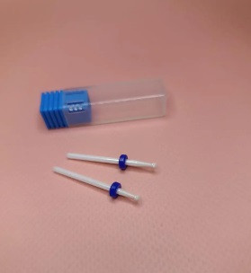 Фреза керамічна насадка маленька куля для манікюру, синя, фото 1