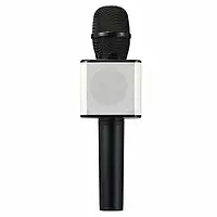 Беспроводной караоке-микрофон детский SmartUS Q7 bluetooth Wireless с подсветкой, Черный FRF74G