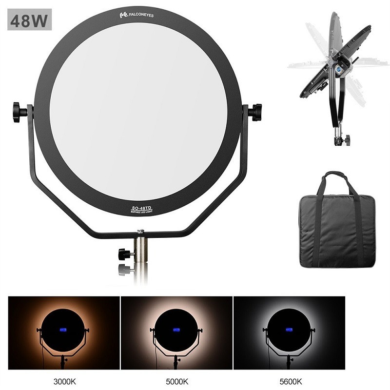 48W Постійне світлодіодне світло — кругла панель Falcon SO-48TD LED Circle, Ø40 см