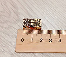 Ігральні кубики для нард "Зірка" ручна робота, d 10мм, фото 2