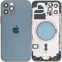 Корпус iPhone 12 Pro синий Pacific Blue оригинал