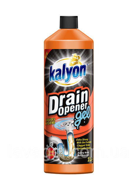 Гель для прочищення каналізаційних труб Kalyon Drain Opener Gel 1000 мл