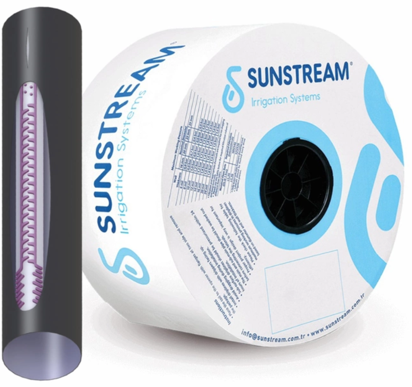 Крапельна стрічка Sunstream 6 mil/10 см, водовилив 1.8 л/год, у бухті 1000 м
