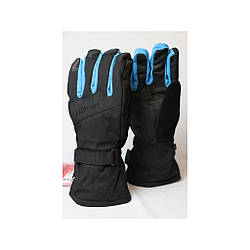 Рукавиці жіночі Echt гірськолижні, чорний із синім (HX055-black-blue) — L