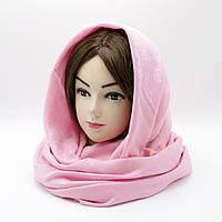 Кашемировый платок розовый с бахромой, платок с узором, большой платок женский на лето