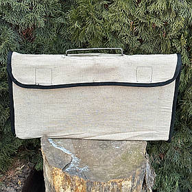 Чохол для мангала-валізану на 8 шампурів білий