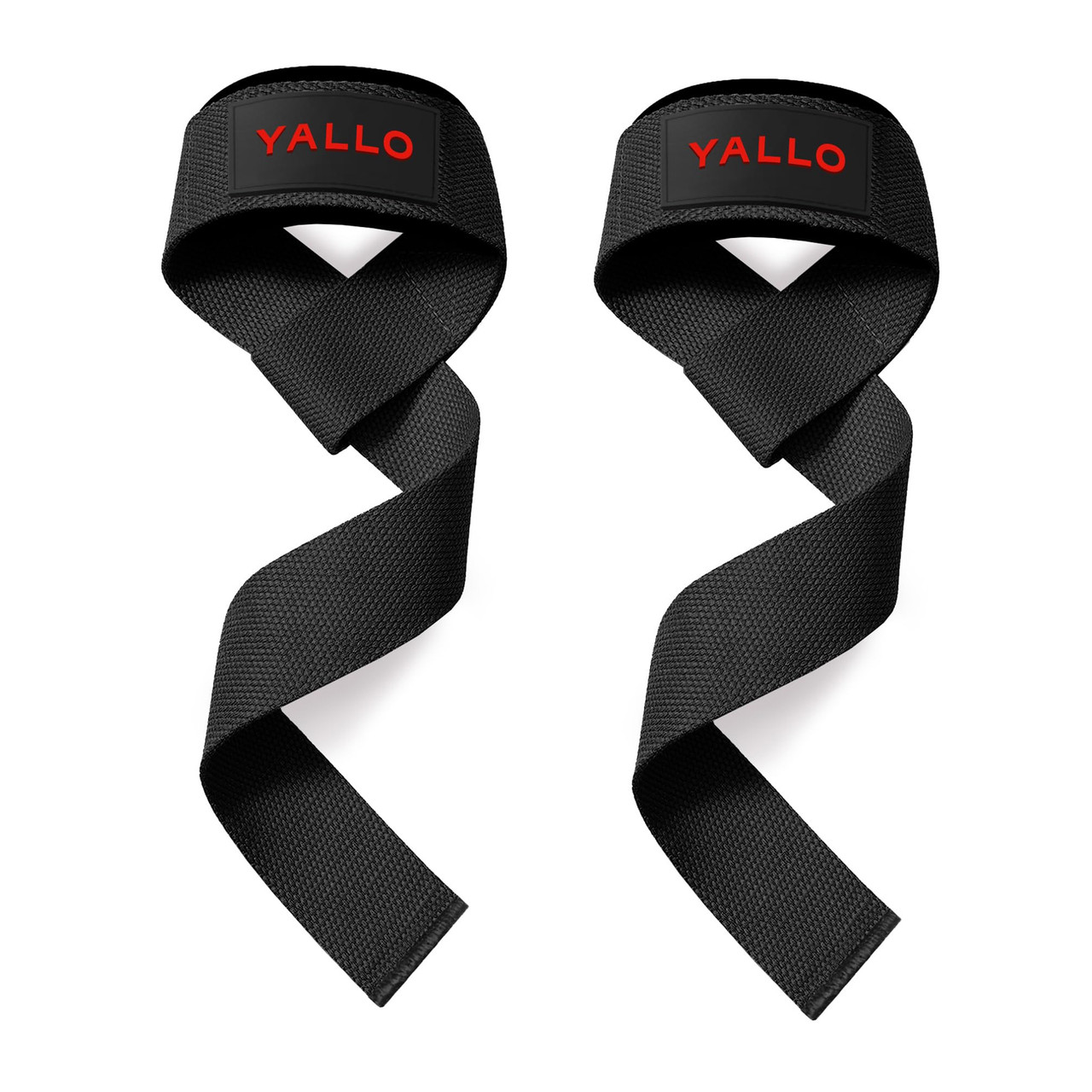 Кистьові лямки з неопреновою підкладкою YALLO Lifting Straps Black (62 см, пара) - фото 1 - id-p2089674513