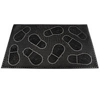 Килимок придверний гумовий 75 х 45 "Сліди" К-21