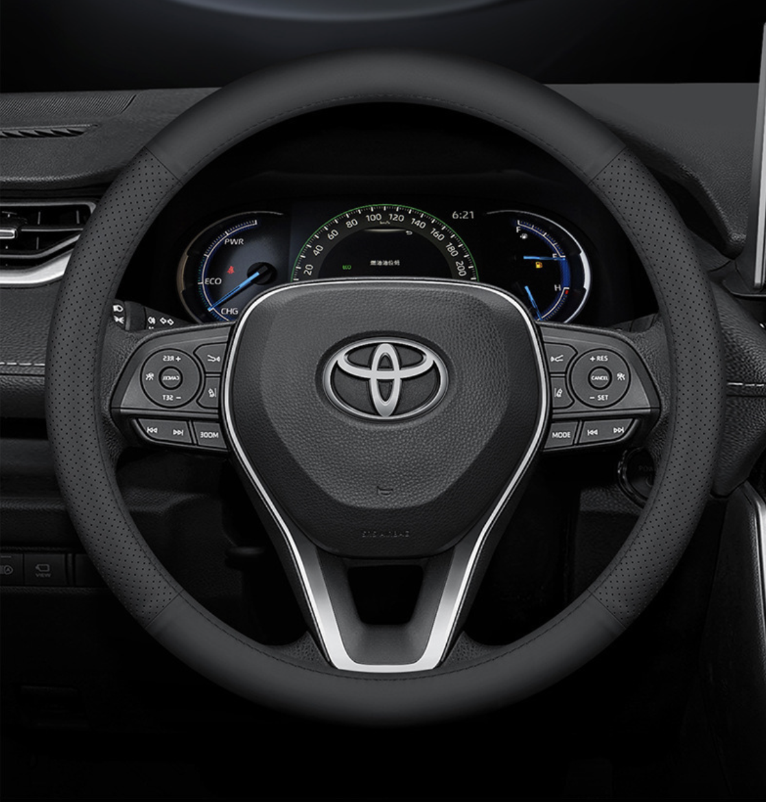 Чохол на кермо Lux Ultrathin натуральної шкіри для автомобіля Toyota