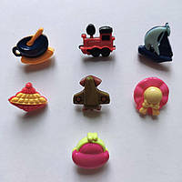 Пуговицы детские пластиковые на ножке игрушки Польша разные формы разные цвета разные размеры