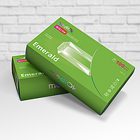 Перчатки нитриловые mediOk EMERALD S 100 шт зеленые