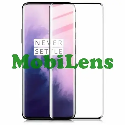 OnePlus 7 Pro, GM1917, GM1915, GM1925, OnePlus 7T Pro HD1913, HD1910 Захисне скло чорне 4D, фото 1