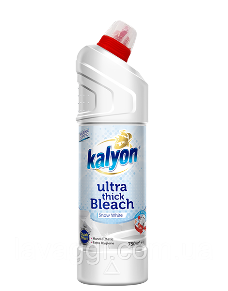 Дезинфікуючий засіб для туалету Kalyon Ultra Thick Bleach Snow White 750 мл 750 мл