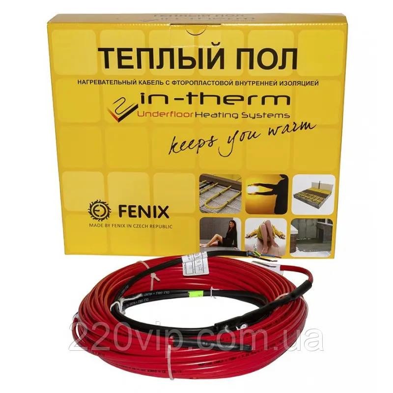 Нагальний кабель IN-THERM ECO PDSV20 640 Вт / 32 м (4,8) в стяжку, теплий підлогу електричний Ін терм
