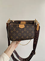 Сумка жіноча через плече LV MULTI BROWN