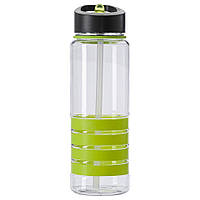 Бутылка для питья из тритана с трубочкой, 700 мл Светло-зеленый