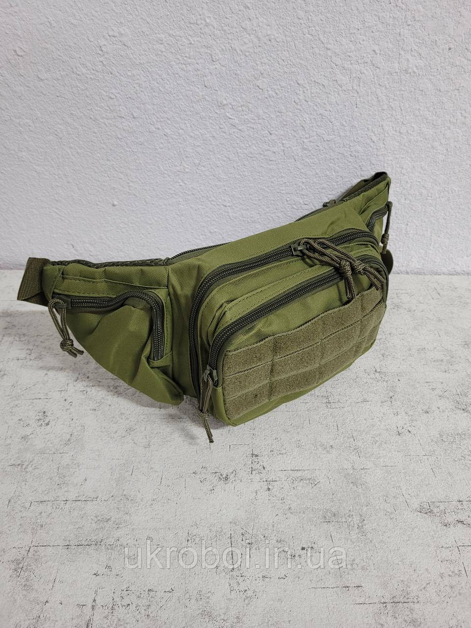 Сумка бананка тактична олива