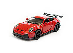 Модель металева Porsche 911 GT3, масштаб 1:32, інерція, світло, звук, відкриваються двері, багажник та капот