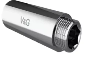 Подовжувач  1/2" 60мм хром V&G {45}