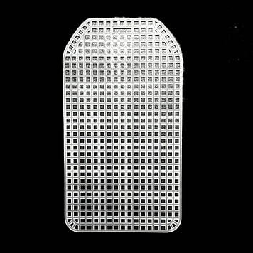 Канва пластикова фігурна закладка 63*113 мм, колір білий