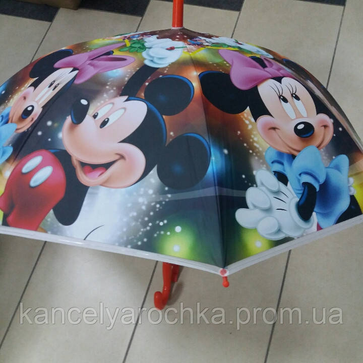 Зонт детский силиконовый Микки и Минни - фото 3 - id-p379464613