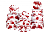 Набор подарочных коробок с сердцами 34,5см*7,8см (комплект 10 шт.)