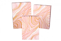 Набор подарочных коробок "Мрамор с розовым" L:24.5*17.5*7см (комплект 3 шт.)