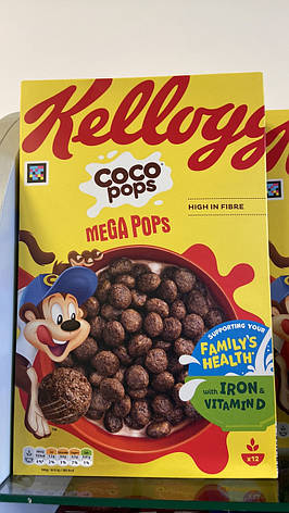 Coco Pops Kellogg's Chocolate Flavour Toasted Rice, 365 g, фото 2