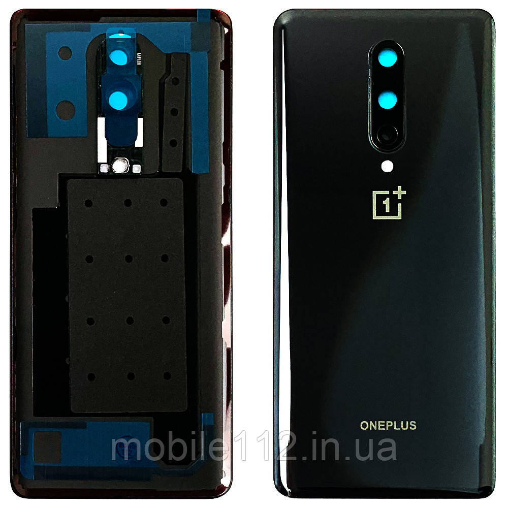 Задня кришка OnePlus 8 чорна Original New зі склом камери