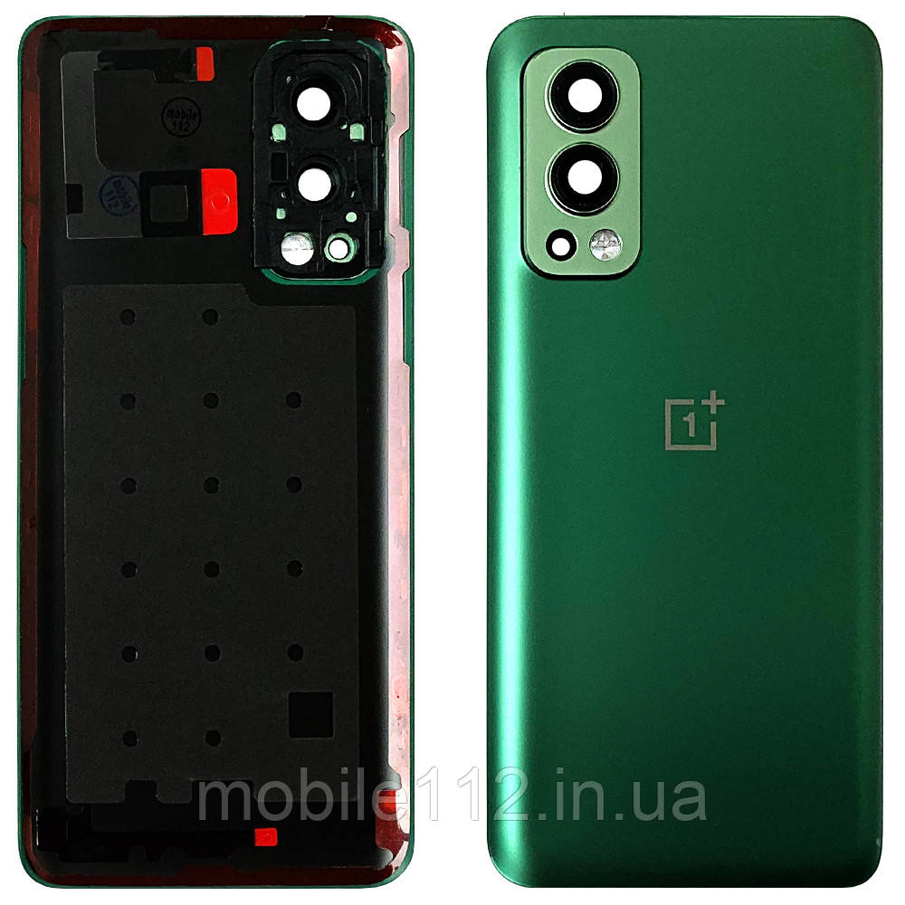 Задня кришка OnePlus Nord 2 5G зелена Original New зі склом камери