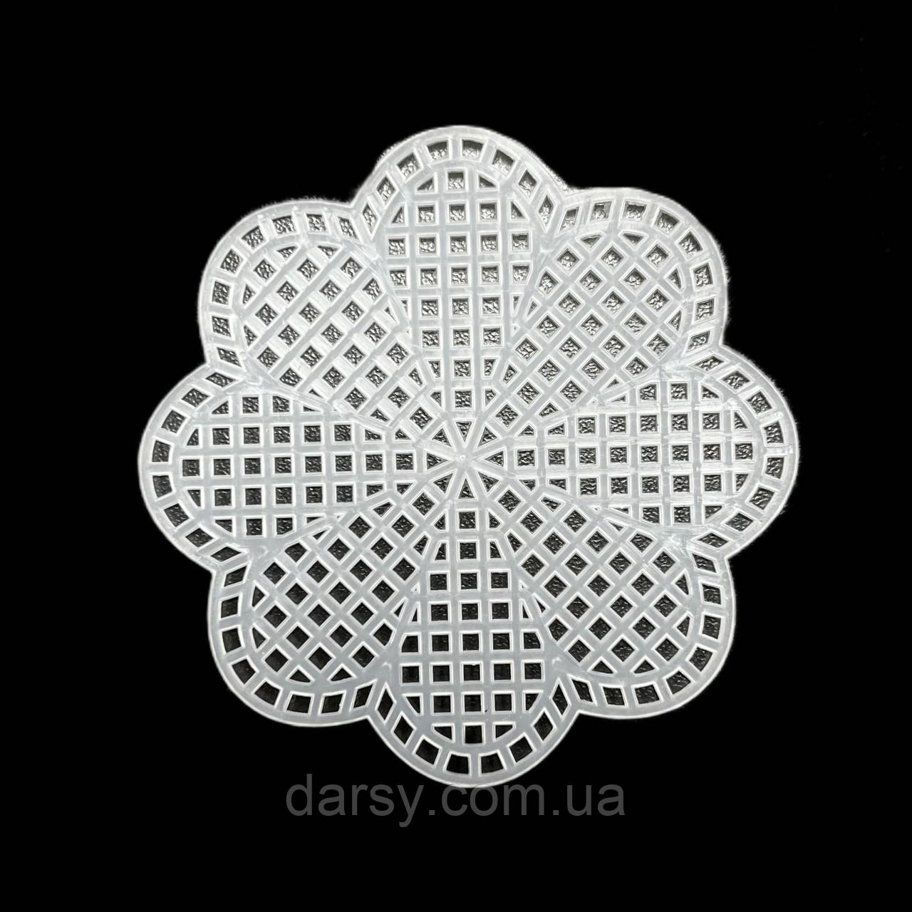 Канва пластикова фігурна зірка 80 мм, колір білий, фото 1